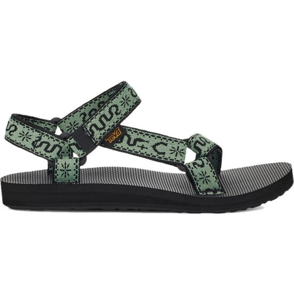 Teva Original Universal Sandal Black and Green Snake Moon and Stars